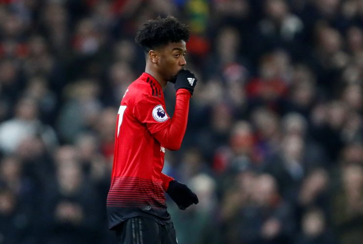 Manchester United's Angel Gomes.