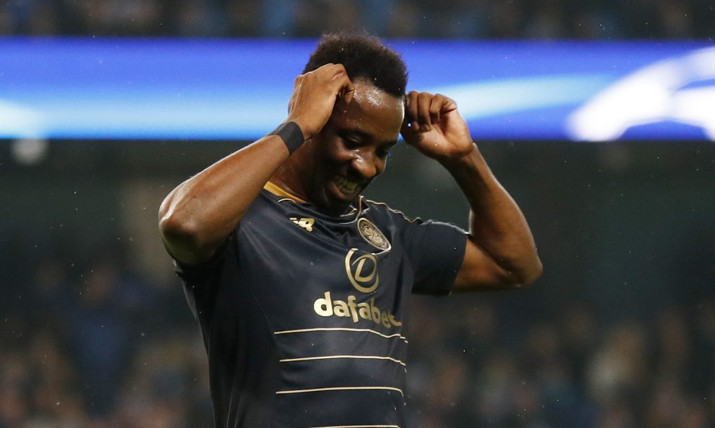Celtic's Moussa Dembele looks dejected.