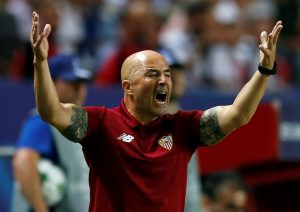 Sevilla's coach Jorge Sampaoli.