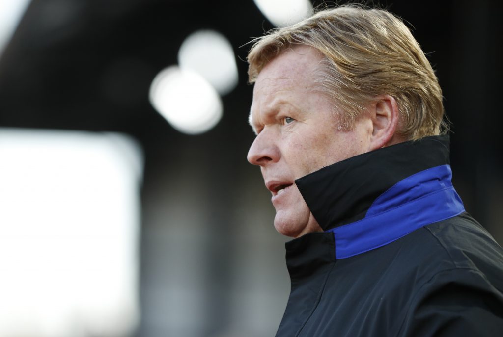 Everton manager Ronald Koeman.