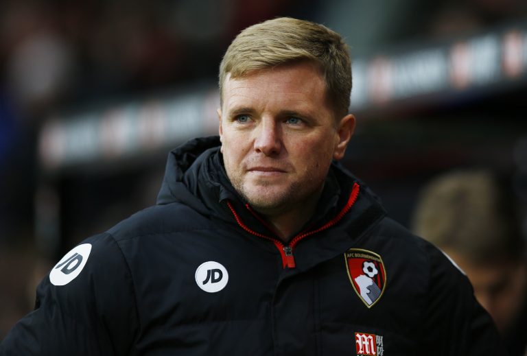 Bournemouth manager Eddie Howe before the match.