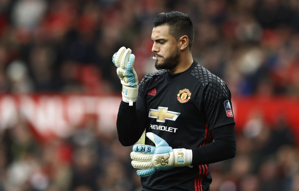 Manchester United's Sergio Romero.