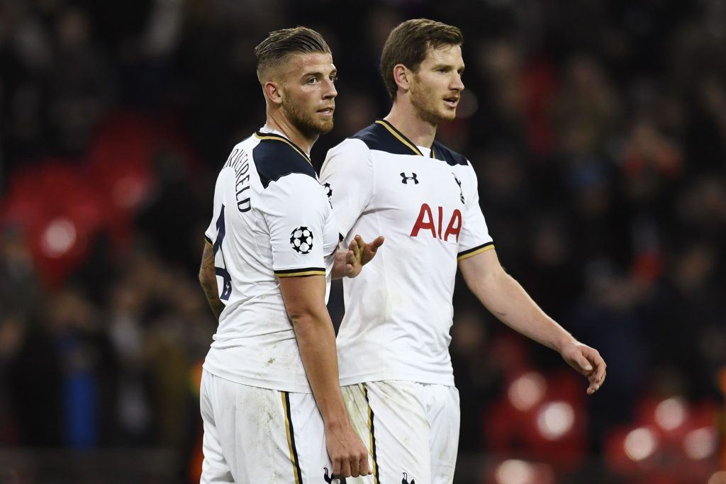 Toby Alderweireld and Jan Vertonghen after the game.