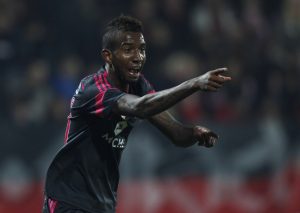 Benfica's Anderson Talisca celebrates his goal.