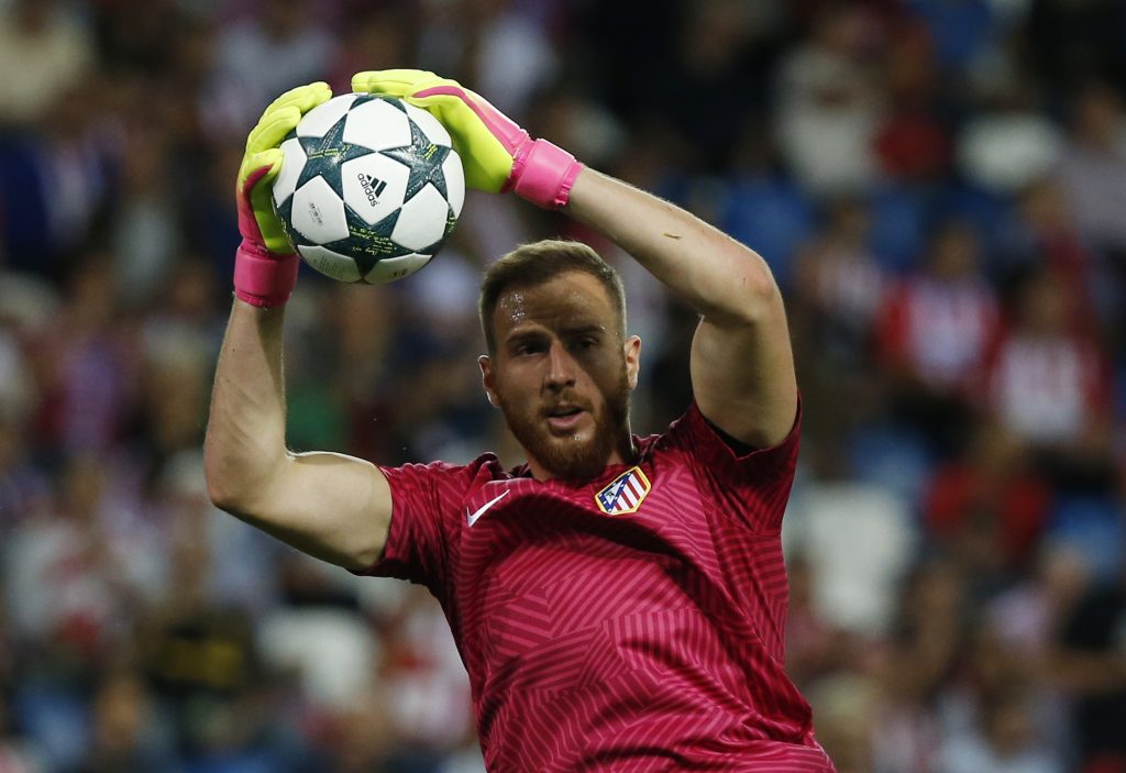 Atletico Madrid's Jan Oblak before the match.
