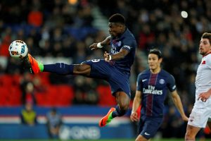 PSG's Serge Aurier in action.
