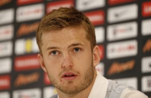 England's Eric Dier during the press conference.