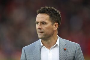 BT Sport's Michael Owen before the match.