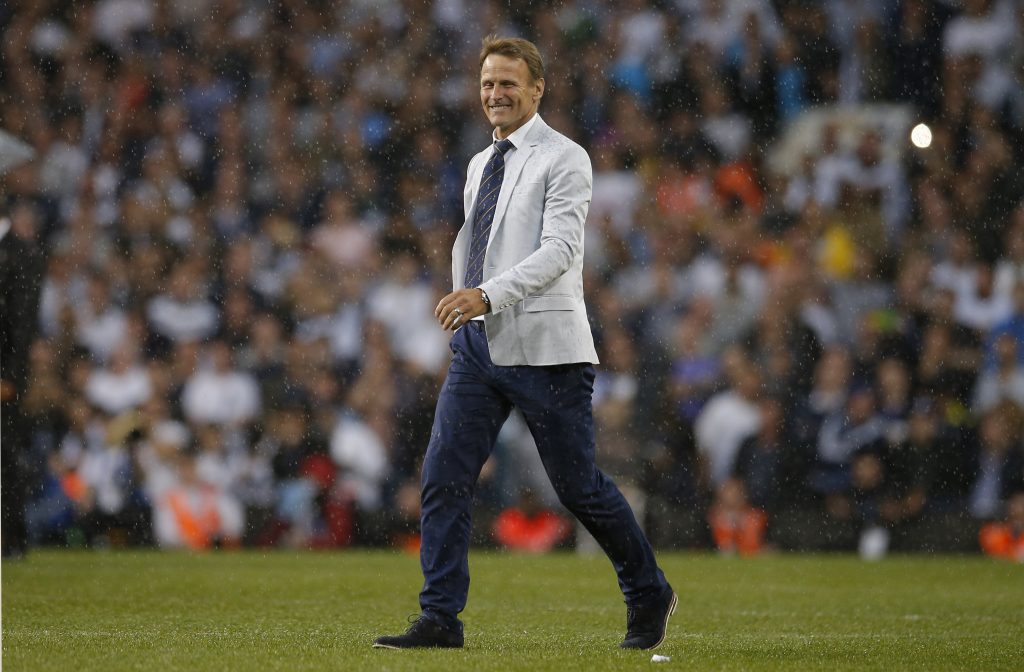 Former Tottenham player Teddy Sheringham during the ceremony after the game.