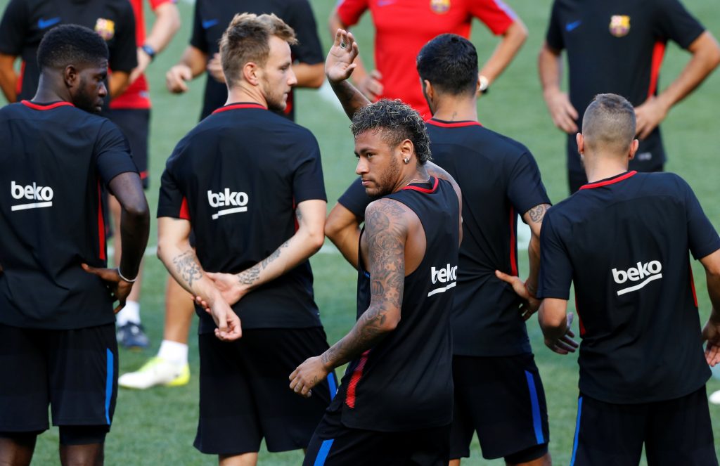 Neymar trains ahead of International Champions Cup.