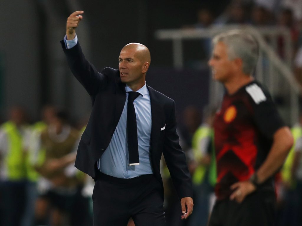Jose Mourinho and Zinedine Zidane.