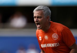 Jose Mourinho reacts.