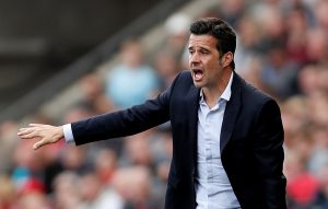 Watford manager Marco Silva gestures.
