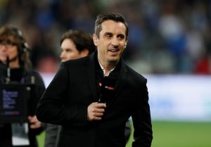 Gary Neville before the match.