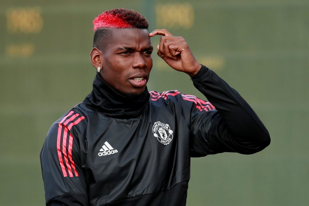 Paul Pogba during training.