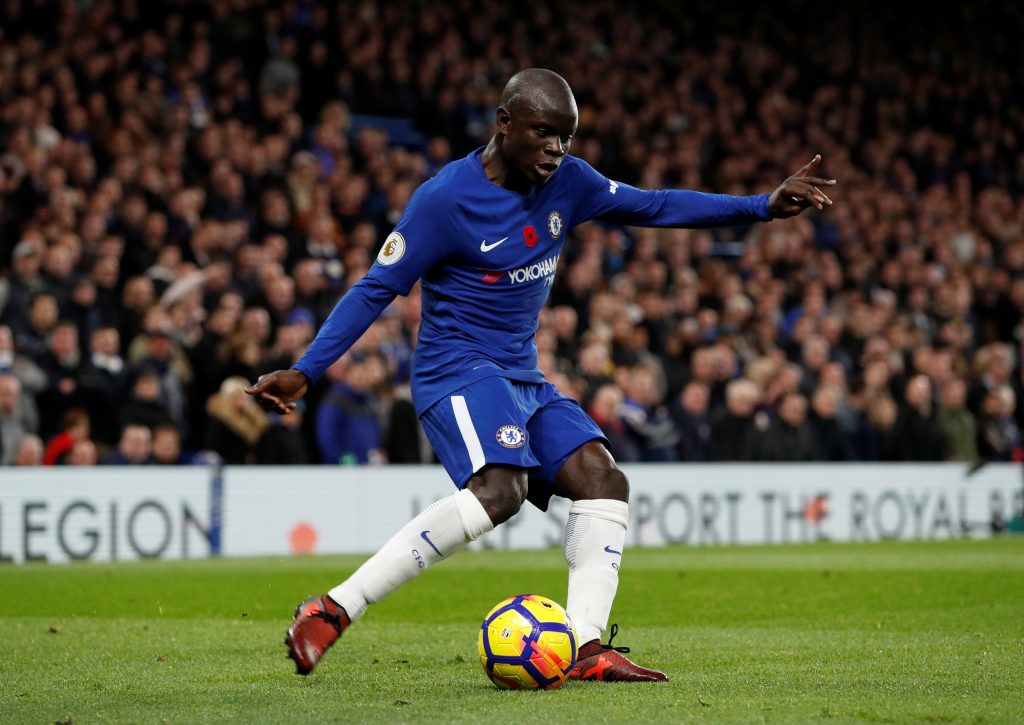 Chelsea's N'Golo Kante in action.