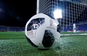 An official ball of FIFA World Cup 2018, "Telstar 18".