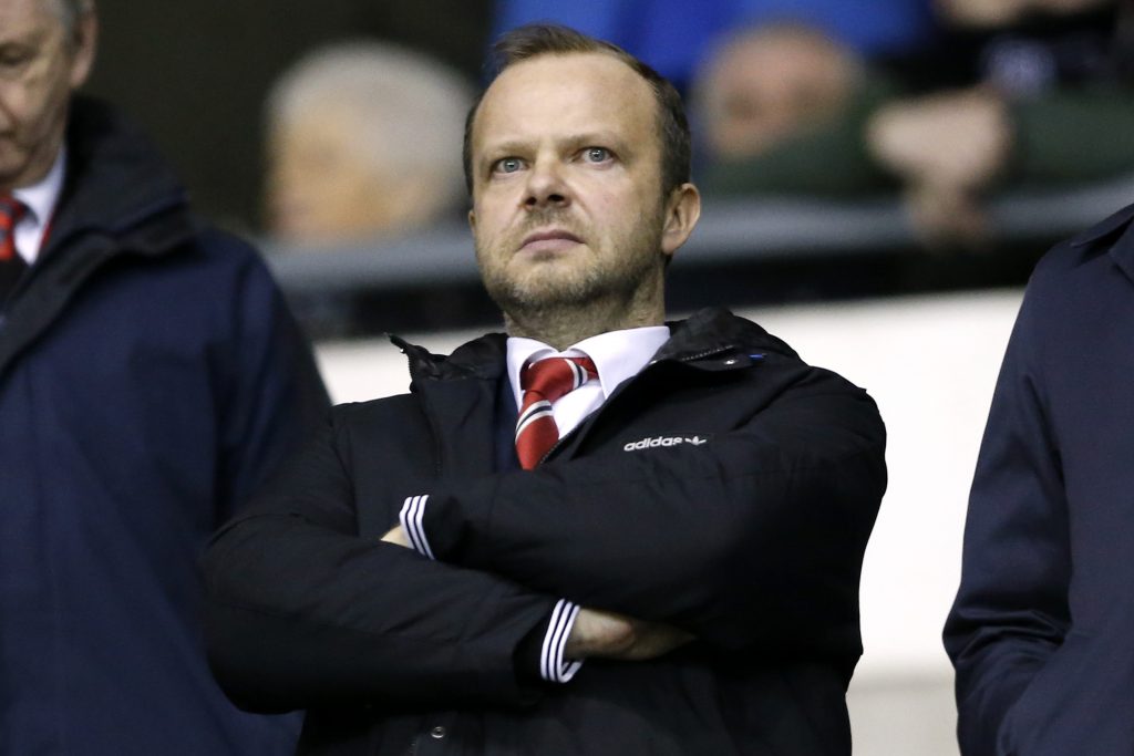 Manchester United executive vice chairman Ed Woodward before the match.