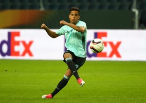 Ajax's Justin Kluivert during training.