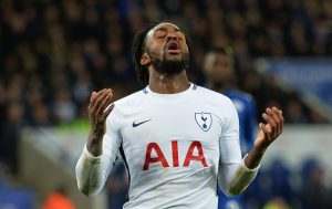 Tottenham's Danny Rose looks dejected.