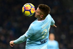 Lazios Sergej Milinkovic-Savic in action.