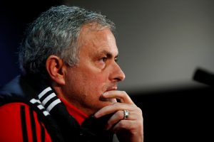 Jose Mourinho during the press conference.