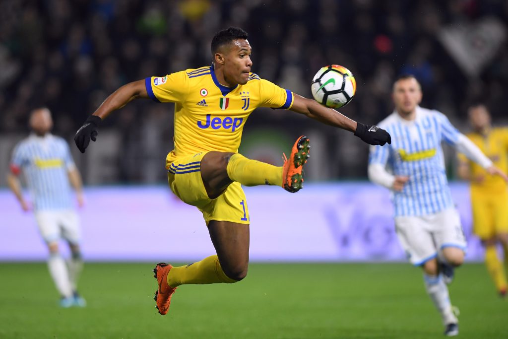 Juventus Alex Sandro in action.