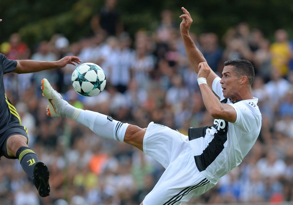 Juventus' Cristiano Ronaldo in action.