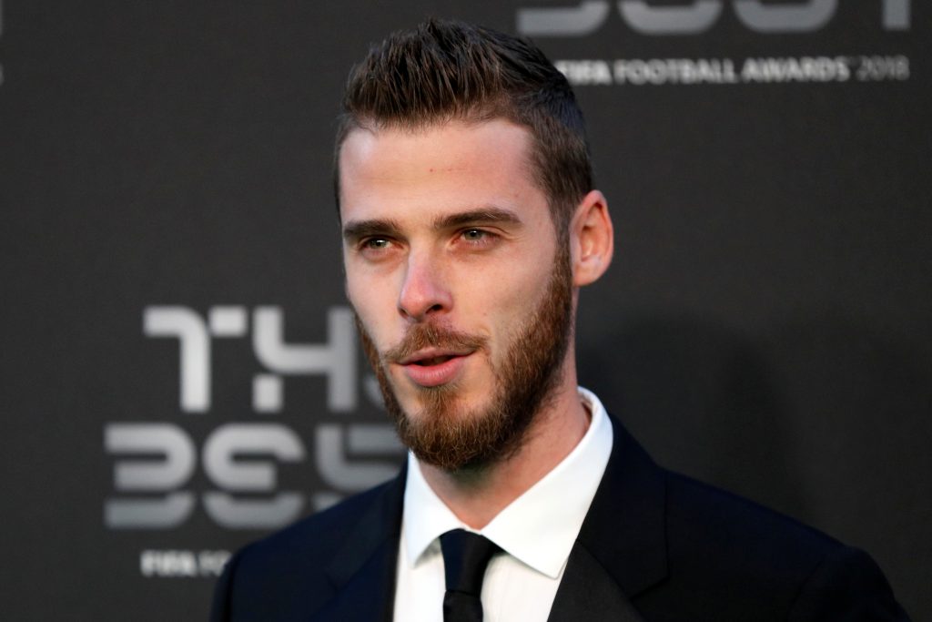 Manchester United's David de Gea before the start of the awards.