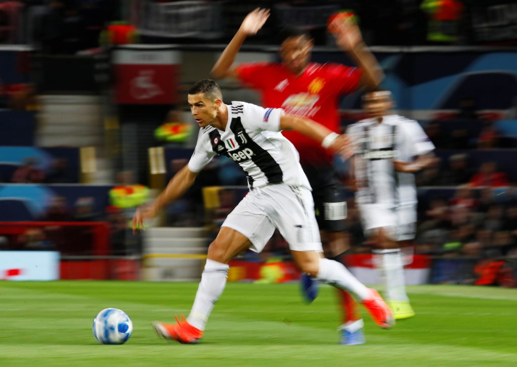 Juventus' Cristiano Ronaldo in action.