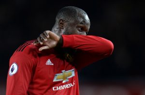 Manchester United's Romelu Lukaku after the match.