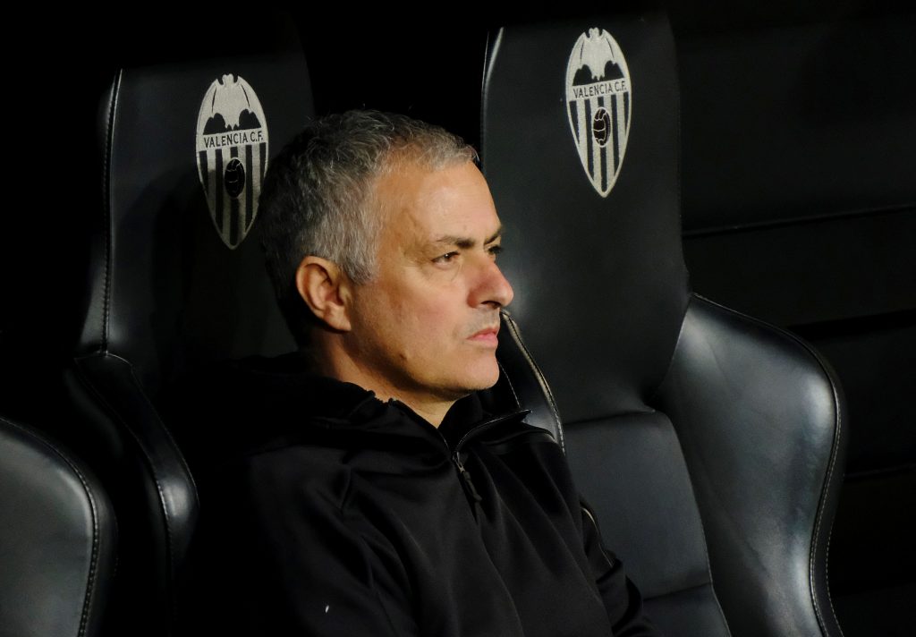 Man Utd manager Jose Mourinho before the match.
