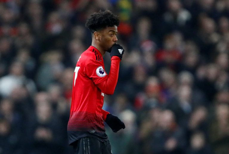 Manchester United's Angel Gomes.