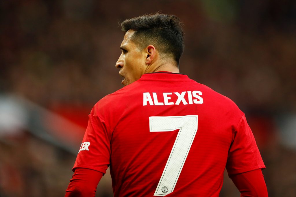 alexis sanchez jersey number