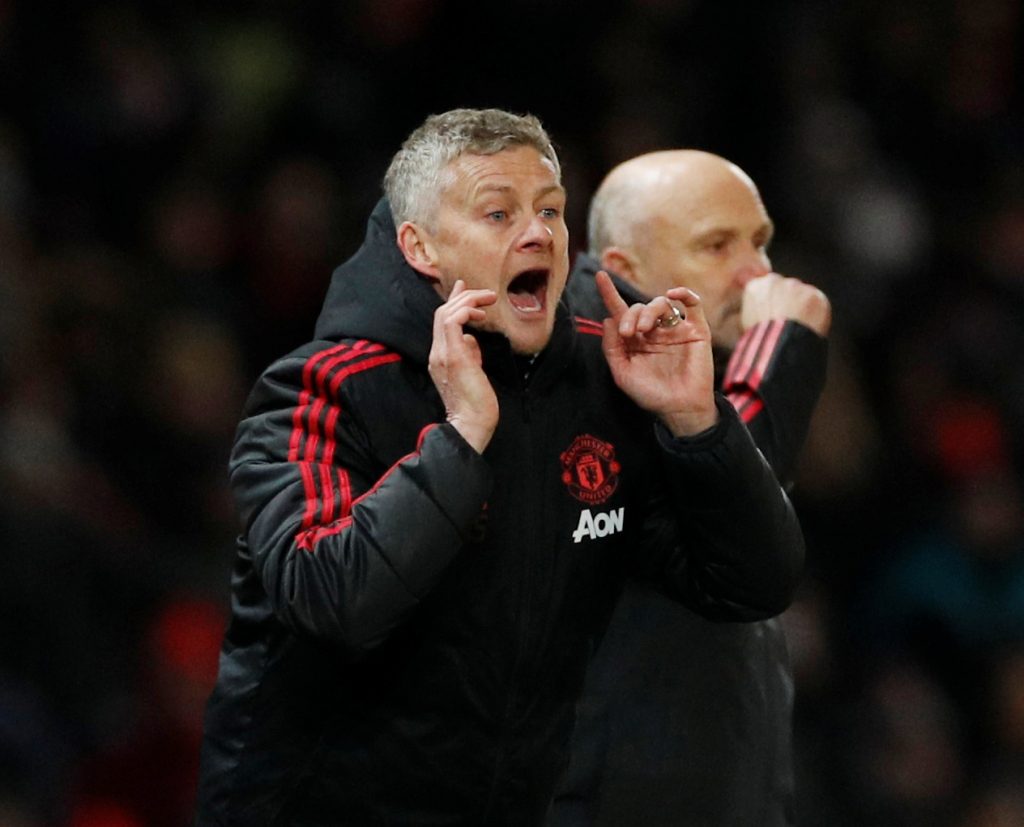 Man Utd manager Ole Gunnar Solskjaer.