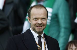 Manchester United executive vice-chairman Ed Woodward in the stands.