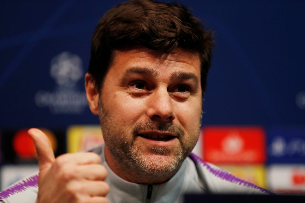 Tottenham manager Mauricio Pochettino during the press conference.