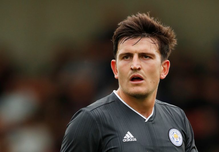 Leicester City's Harry Maguire during the match.