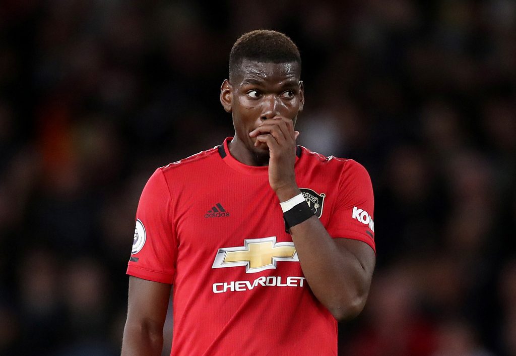 Manchester United's Paul Pogba during the match.