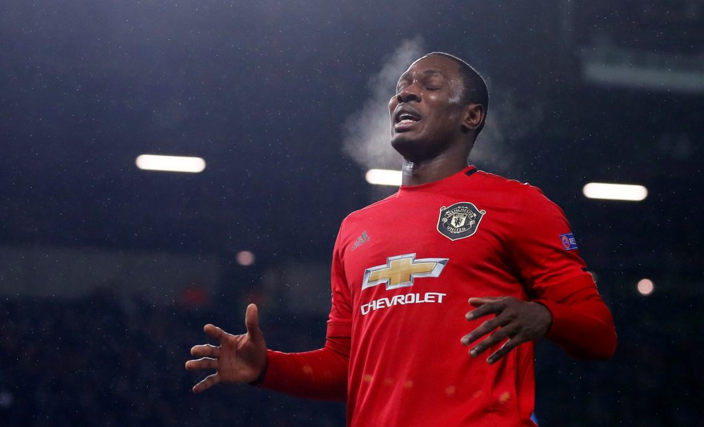 Manchester United's Odion Ighalo reacts.