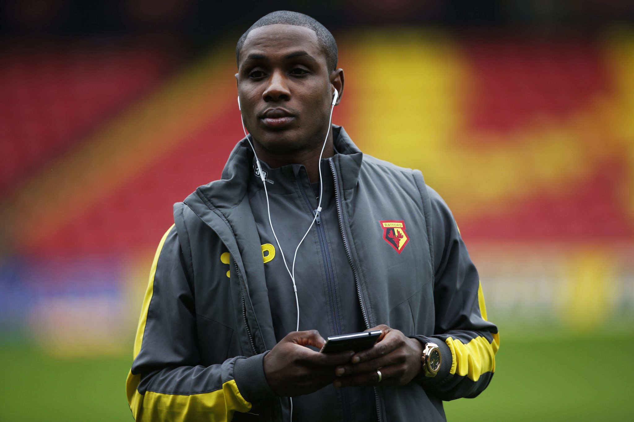 Watford's Odion Ighalo before the game.