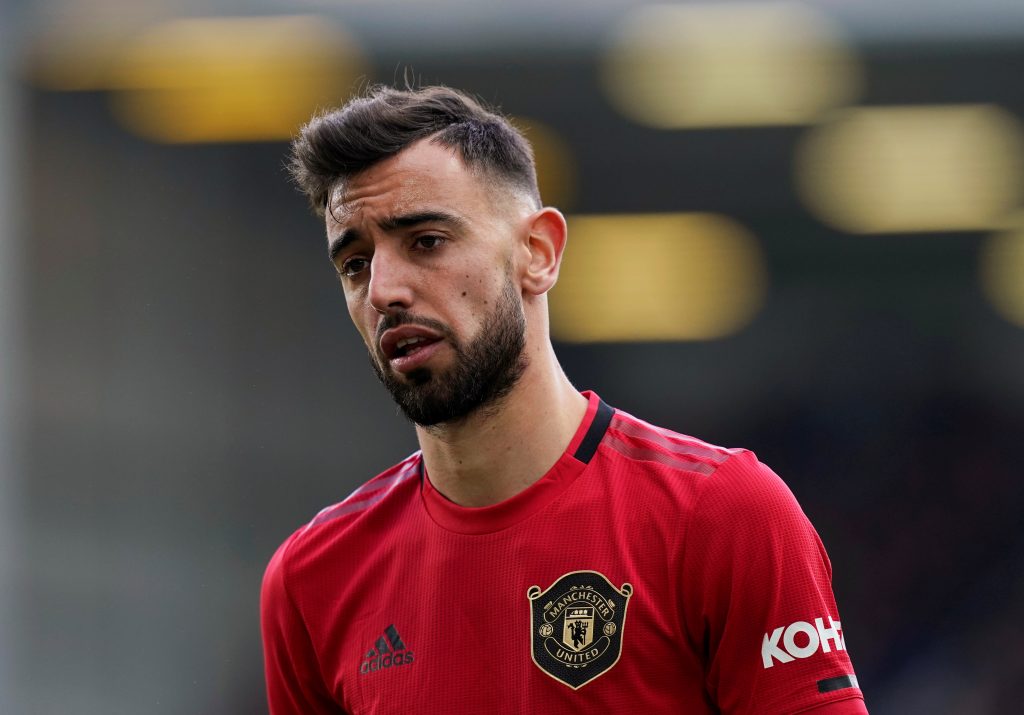 Man United's Bruno Fernandes.
