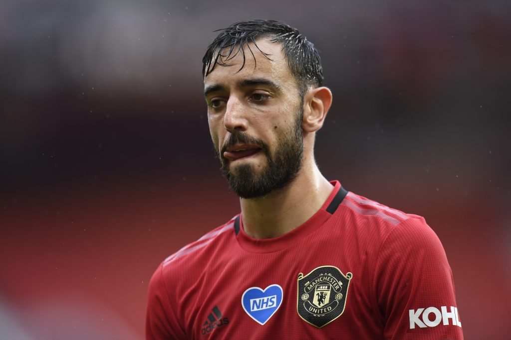 Manchester United's Bruno Fernandes.
