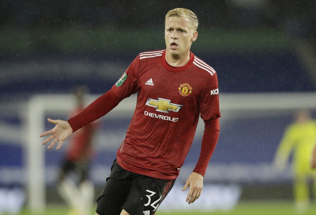 Manchester United's Donny van de Beek.