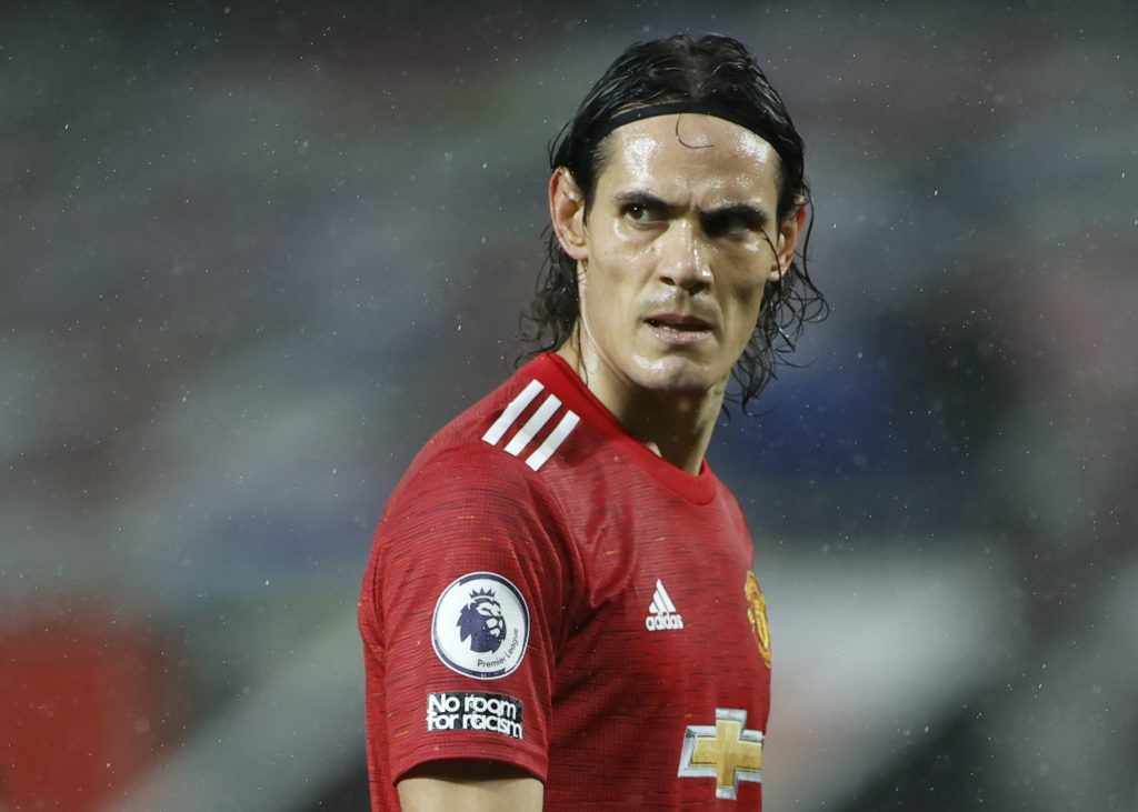 Manchester United's Edinson Cavani.