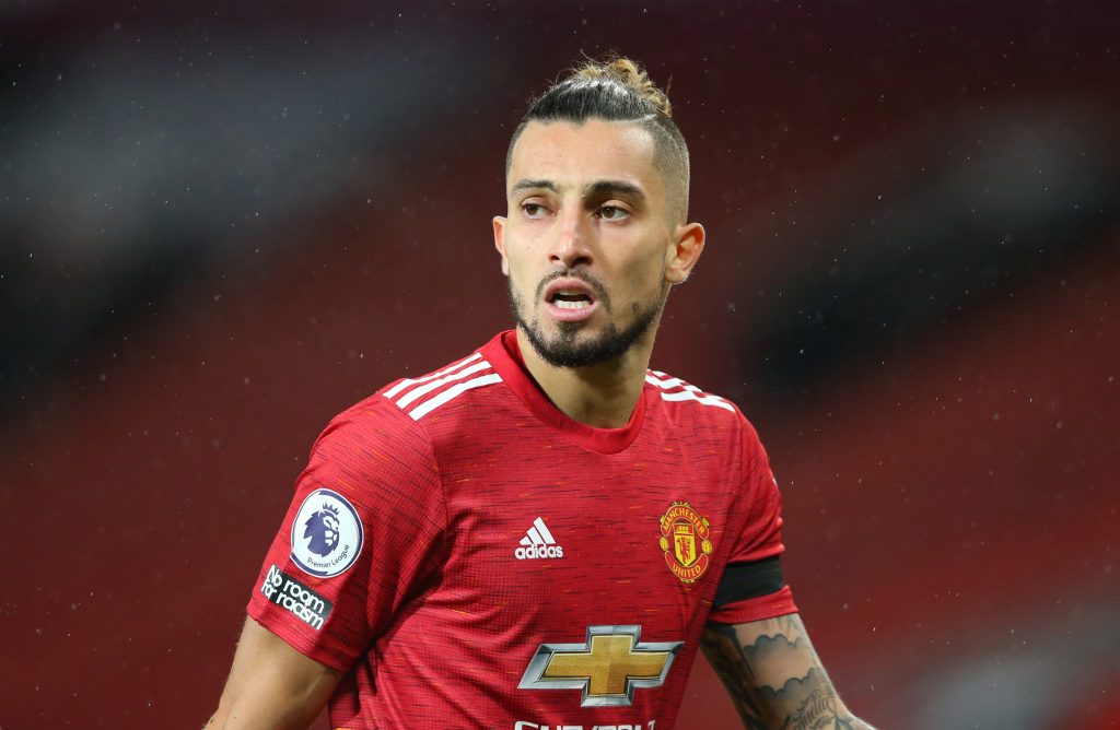 Manchester United's Alex Telles.
