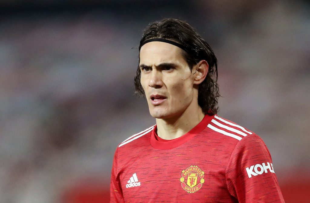 Manchester United's Edinson Cavani.