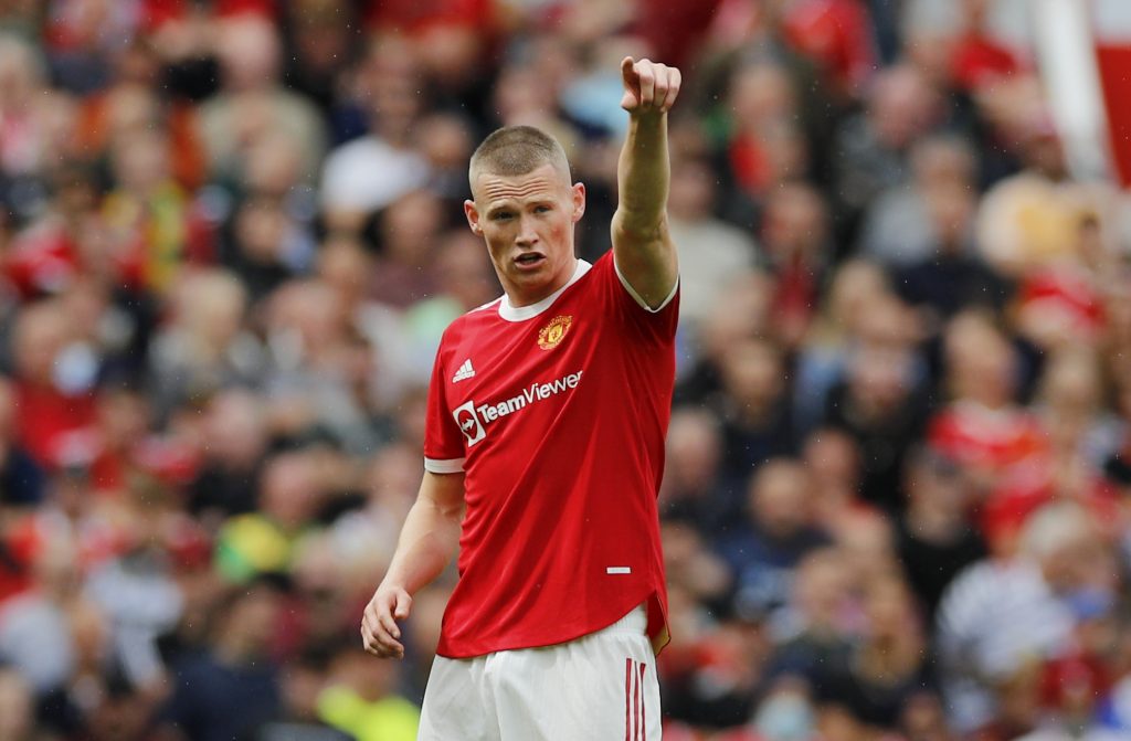 Manchester United's Scott McTominay against Leeds.