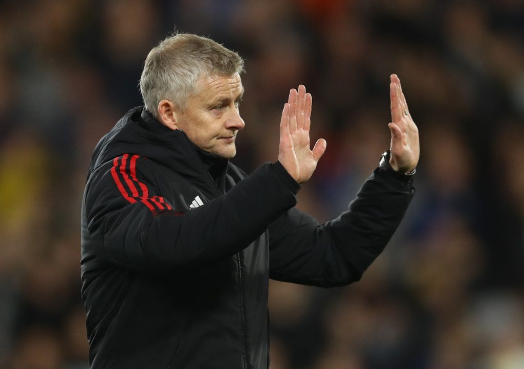 Manchester United manager Ole Gunnar Solskjaer looks dejected after the match.