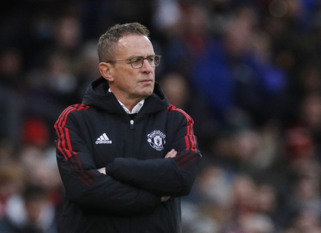 Manchester United interim manager Ralf Rangnick.